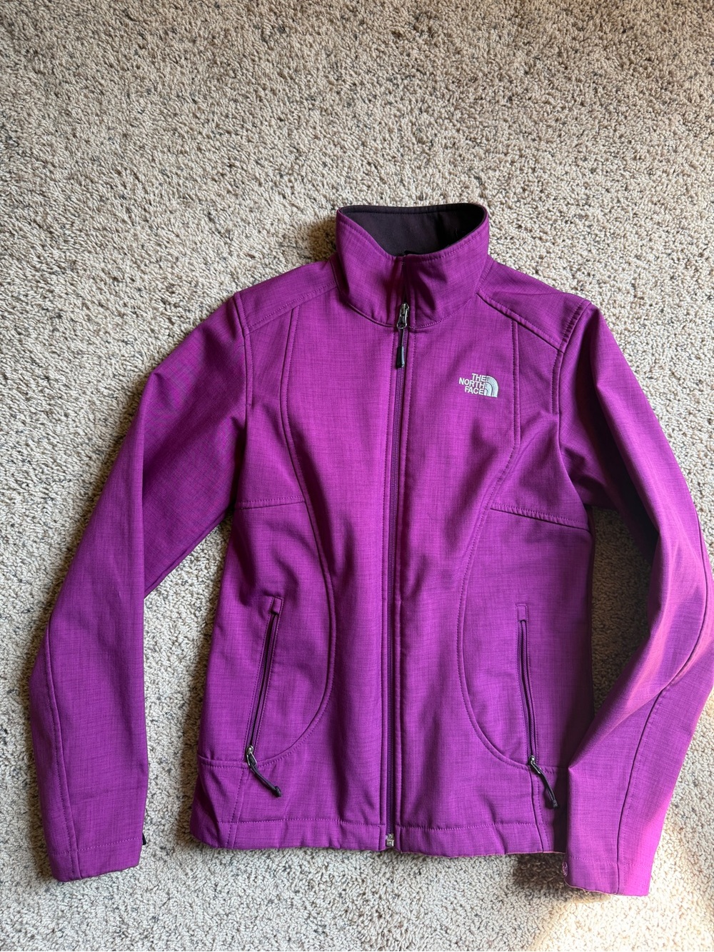 The North Face Chromium Thermal Softshell Jacket High-Pile Fleece Purple S